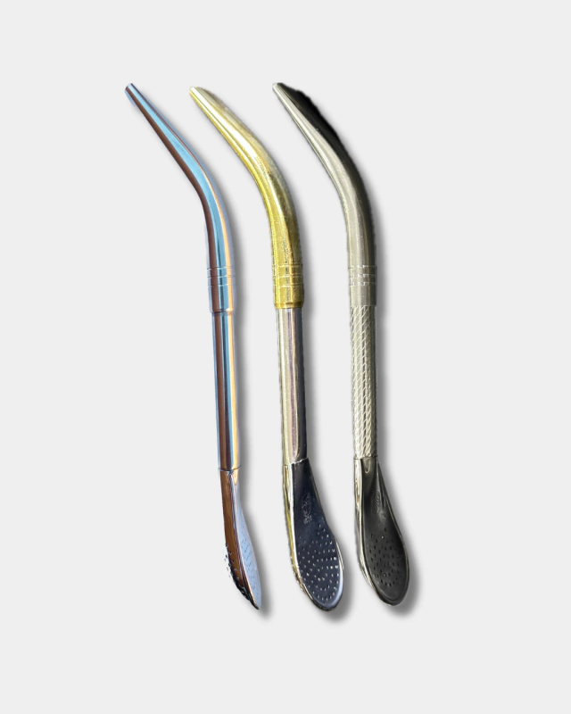 Bombilla pico de loro acero mini