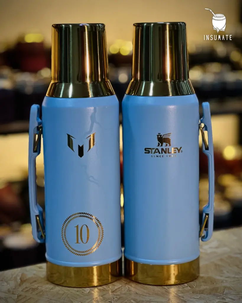 Termo Mate System 1.2 Lt. Messi x Stanley 1913 Blue