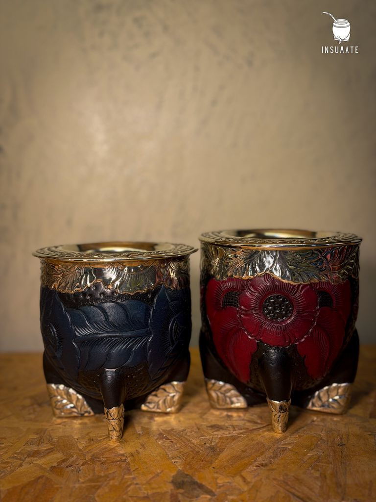 Imperial Calado con botas y cuero labrado bitono