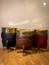 Imperial repujado full bronce con base y bolitas