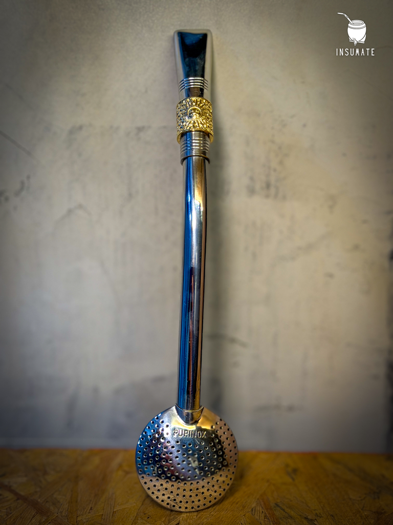 Bombillon Purinox SOL DE MAYO ORO 18K (AND10)