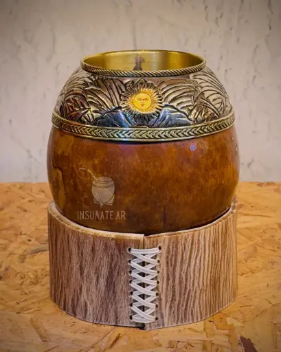 Torpedo imperial criollo SOL DE MAYO doble anillo calabaza pulida