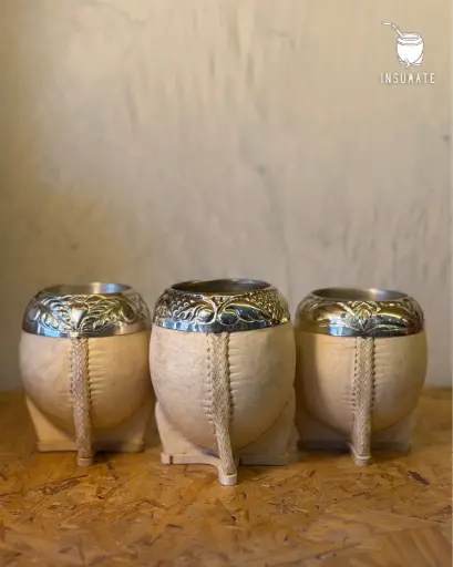 Torpedo cuero crudo cinc. al lacre con costura al tiento